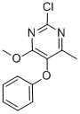 2-CHLORO-4-METHOXY-6-METHYL-5-PHENOXY-PYRIMIDINE 结构式