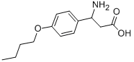 3-胺基-3-(4-丁氧基苯基)丙酸酯 结构式