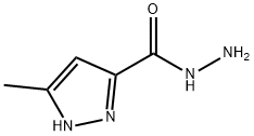 3-甲基-1H-吡唑-5-羧肼 结构式