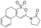 1-[(5,6-Dihydronaphth[2,1-c][1,2]oxathiin 4,4-dioxide)-2-yl]pyrrolidin-2-one 结构式