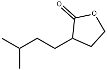 dihydro-3-(3-methylbutyl)furan-2(3H)-one 结构式