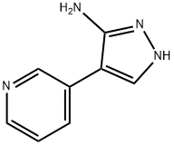 2-氨基-4-(3-吡啶)基吡唑 结构式