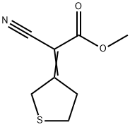 2-氰基-2-(3-四氢噻吩甲叉)乙酸甲酯 结构式