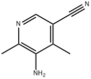 5-氨基-4,6-二甲基-3-吡啶腈 结构式