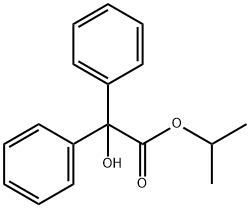 Benzeneacetic acid, a-hydroxy-a-phenyl-, 1-Methylethyl ester 结构式