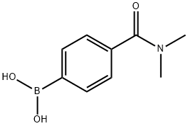 4-(N,N-二甲氨基甲酰基)苯硼酸 结构式