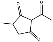 2-Acetyl-4-methyl-1,3-cyclopentanedione 结构式