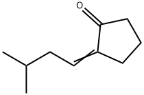 2-(3-甲基亚丁基)环戊酮 结构式