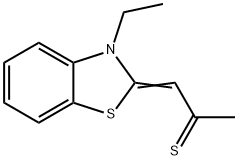 3-Ethyl-2-(2-thioxopropylidene)-2,3-dihydrobenzothiazole 结构式