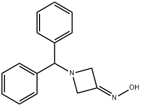 N-二苯甲基-3-(羟基亚氨基)氮杂环丁烷 结构式