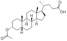 石胆酸乙酸 结构式