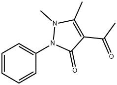 4-Acetylantipyrine 结构式