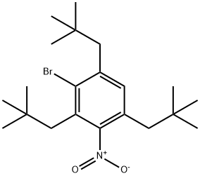 2-Bromo-1,3,5-tris(2,2-dimethylpropyl)-4-nitrobenzene 结构式