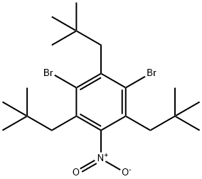 1,3-Dibromo-2,4,6-tris(2,2-dimethylpropyl)-5-nitrobenzene 结构式