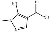 5-氨基-1-甲基吡唑-4-甲酸 结构式