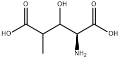 2-Amino-3-hydroxy-4-methylpentanedioic acid 结构式