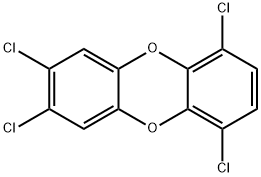 1,4,7,8-四氯二苯并对二恶英 结构式