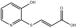 2-Propenoicacid,3-[(3-hydroxy-2-pyridinyl)thio]-,(E)-(9CI) 结构式