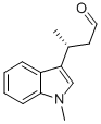 (3R)-(-)-3-(1-甲基-1H-吲哚-3-基)丁醛 结构式