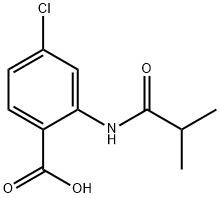 4-氯-2-异丁酰氨基苯甲酸 结构式