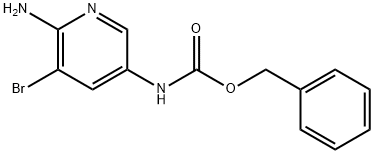 BENZYL (6-AMINO-5-BROMOPYRIDIN-3-YL)CARBAMATE 结构式