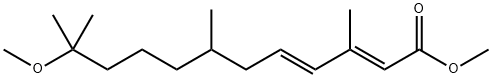 (2E,4E)-11-Methoxy-3,7,11-trimethyl-2,4-dodecadienoic acid methyl ester 结构式