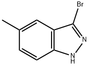 3-溴-5-甲基吲唑 结构式