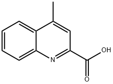4-甲基喹啉-2-羧酸 结构式