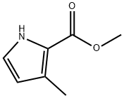 3-甲基-1H-吡咯-2-羧酸甲酯 结构式