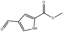 甲基 4-醛基-1H-吡咯-2-甲酸酯 结构式