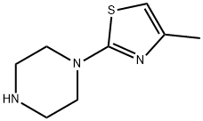 4-甲基-2-(哌嗪-1-基)噻唑 结构式