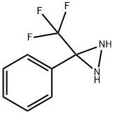 3-(TRIFLUOROMETHYL)-3-PHENYLDIAZIRIDINE 结构式