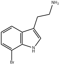 2-(7-溴-1H-吲哚-3-基)乙烷-1-胺 结构式