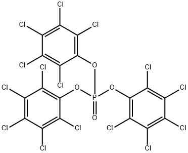 Phosphoric acid tris(pentachlorophenyl) ester 结构式