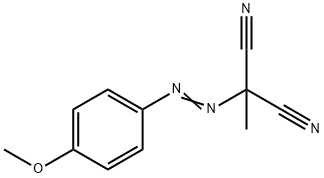 2-[(E)-(4-Methoxyphenyl)diazenyl]-2-methylmalononitrile 结构式