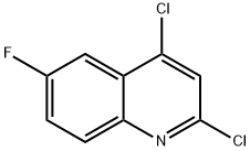 2,4-二氯-6-氟喹啉 结构式