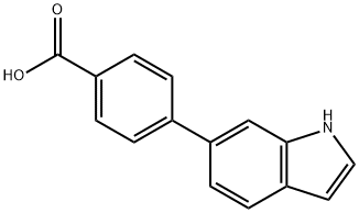 4-(1H-Indol-6-yl)benzoic acid 结构式