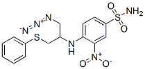 Benzenesulfonamide,  4-[[1-(azidomethyl)-2-(phenylthio)ethyl]amino]-3-nitro- 结构式