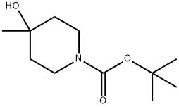 N-BOC-4-甲基-4-羟基哌啶 结构式