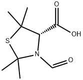 (S)-3-formyl-2,2,5,5-tetramethylthiazolidine-4-carboxylic acid 结构式