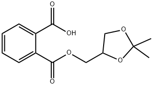 2 - ((((2,2-二甲基-1,3-二氧戊环-4-基)甲氧基)羰基)苯甲酸 结构式