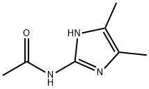 N-(4,5-二甲基-1H-咪唑-2-基)乙酰胺 结构式