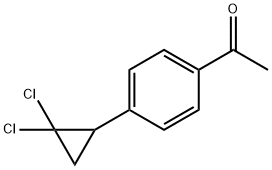 4'-(2,2-二氯环丙基)苯乙酮 结构式