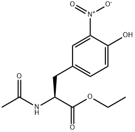 N-乙酰基-3-硝基-L-酪氨酸乙酯 结构式