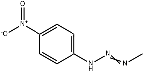 3-Methyl-1-(4-nitrophenyl)triazene 结构式