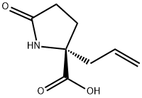 (S)-2-(2-PROPENYL)-2-CARBOXY-5-OXO-PYRROLIDINE 结构式