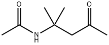 N-(1,1-二甲基-3-氧代丁基)乙酰胺 结构式