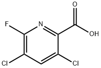 3,5-二氯-6-氟吡啶甲酸 结构式