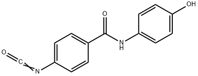 Benzamide, N-(4-hydroxyphenyl)-4-isocyanato- (9CI) 结构式