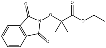 乙基 2-(N-邻苯二甲酰氧)-2-甲基丙酸酯 结构式